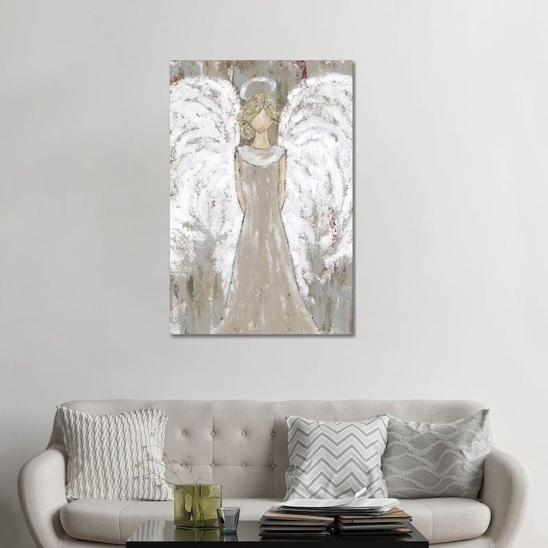iCanvas "Farmhouse Guardian Angel" by Ashley Bradley Canvas Print - 48x32x1.5