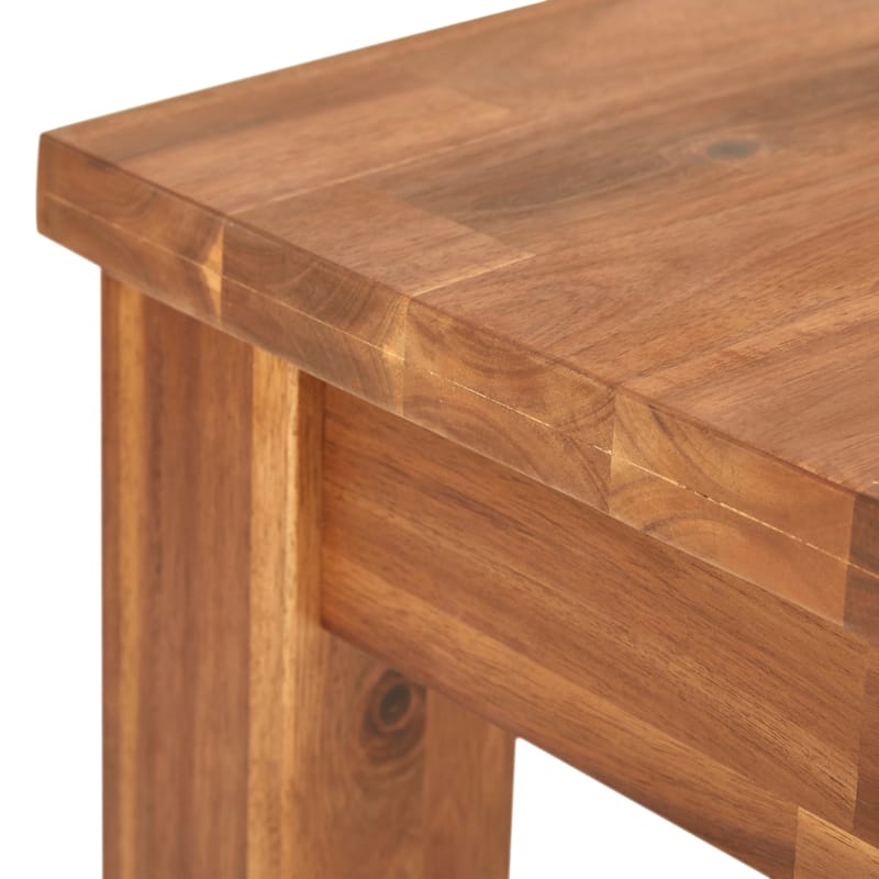 NPD Furniture Tiburon Acacia Wood Console Table with Shelf