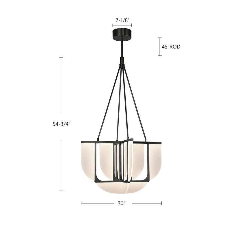 Alora Lighting CH336830 Anders 30" Wide LED Chandelier