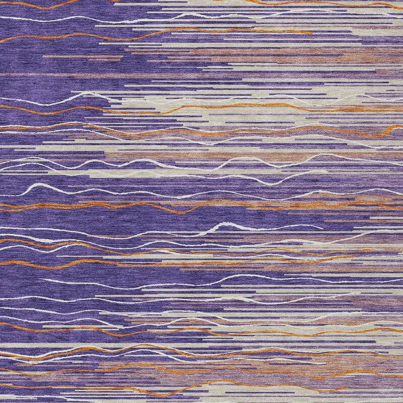 HomeRoots Striped Transitional Rectangle Outdoor Rug