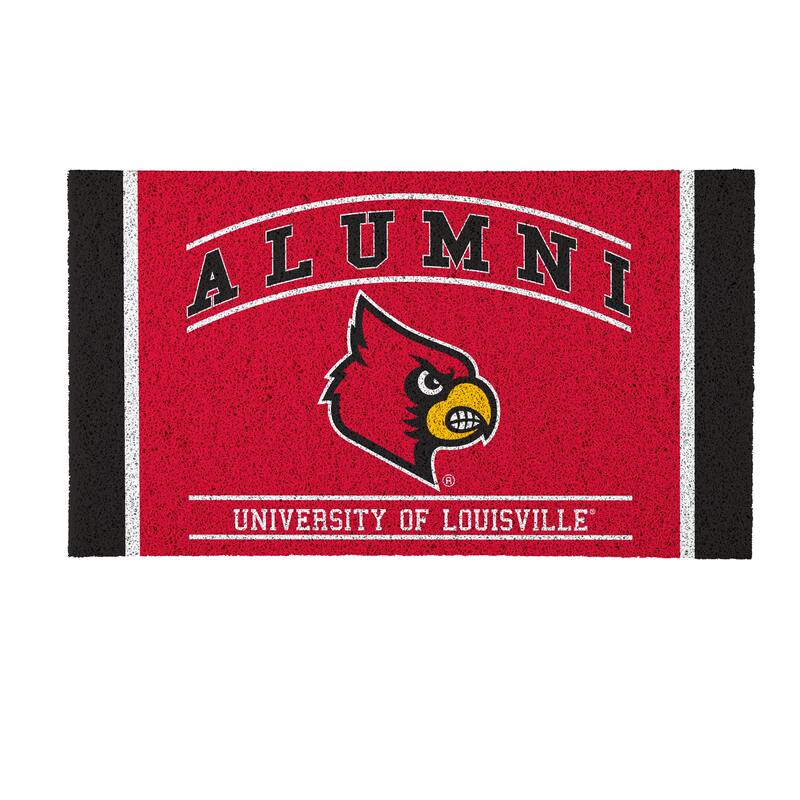28 in. x 16 in. University of Louisville Alumni Full Color PVC Door Mat