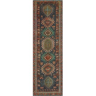 Noori Rug Fine Vintage Distressed Josephin Charcoal/Rust Runner - 2'10 ...