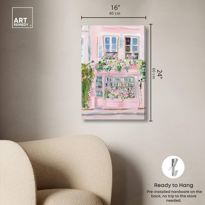 Little Magazine Store Canvas by Art Remedy, Gallery Wrapped