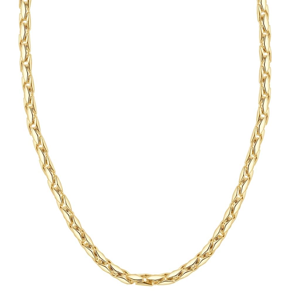 Bliss Diamond Yellow Gold Women's 24" Chain Necklace 26 Grams 4.5mm Thick