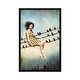 preview thumbnail 7 of 13, iCanvas "Hang In There" by Catrin Welz-Stein Framed Charcoal - 26x18
