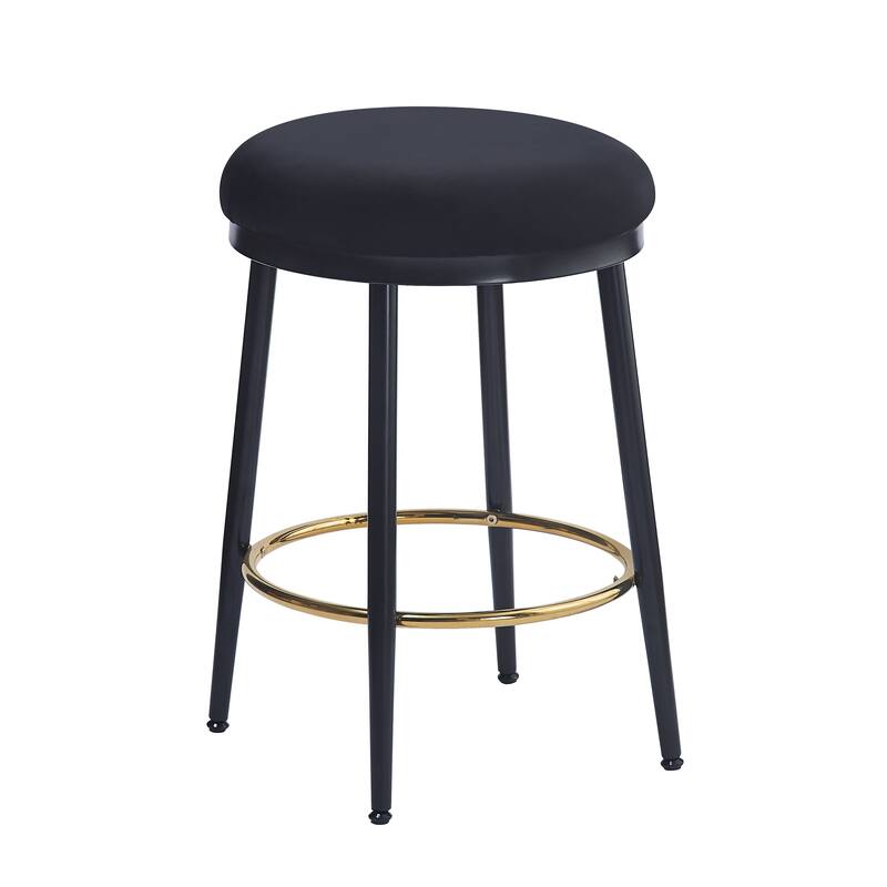 Side Stools Multi-Purpose Bar Stools Vanity Chair Round Bar Stools Restaurant Dining Chair with Footrest
