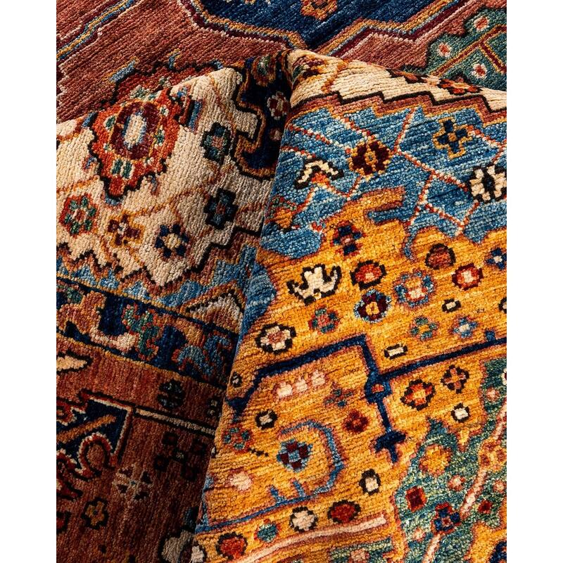 Serapi One-of-a-Kind Hand-Knotted Area Rug - Orange, 8' 2" x 9' 11" - 8' 2" x 9' 11"