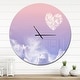 preview thumbnail 8 of 8, Designart 'Love is in the Air' Oversized Religious Wall CLock 29 in. wide x 29 in. high