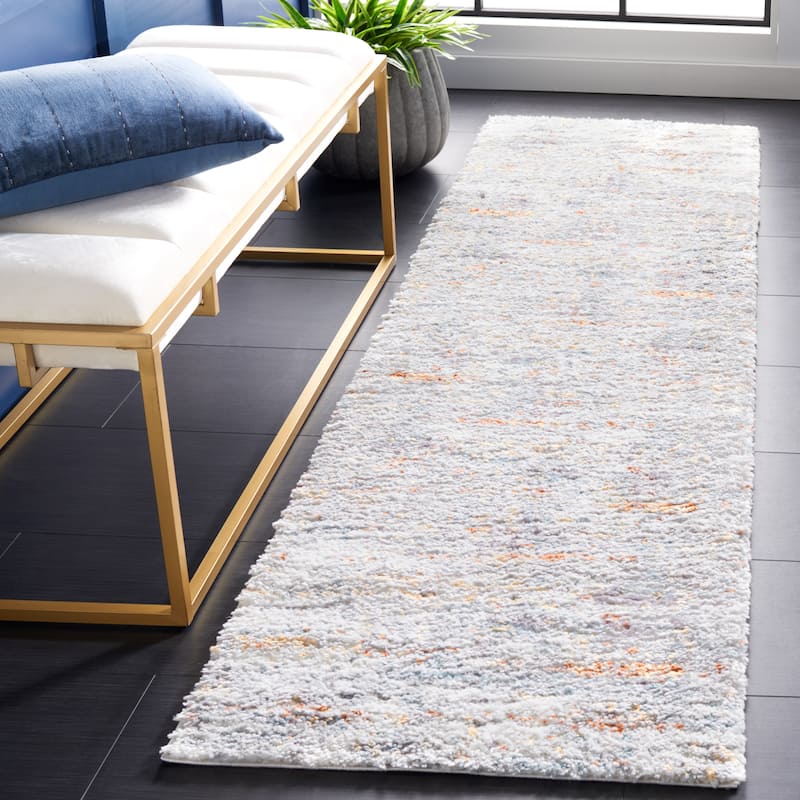 SAFAVIEH Berber Shag Anbar Rug - 2' 3" x 12' - Runner