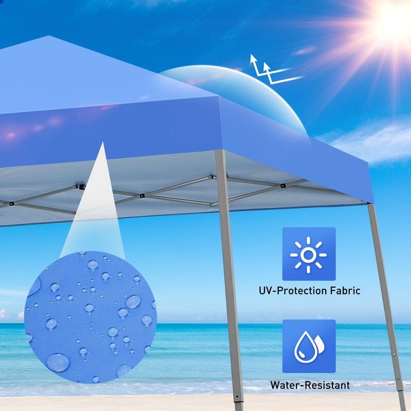 Ainfox 10 x 10ft Pop Up Canopy Tent Instant Shelter UV-protected Inclined Leg