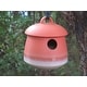 preview thumbnail 2 of 0, 7" Soft Red Heavy Duty Hanging Stoneware Birdhouse