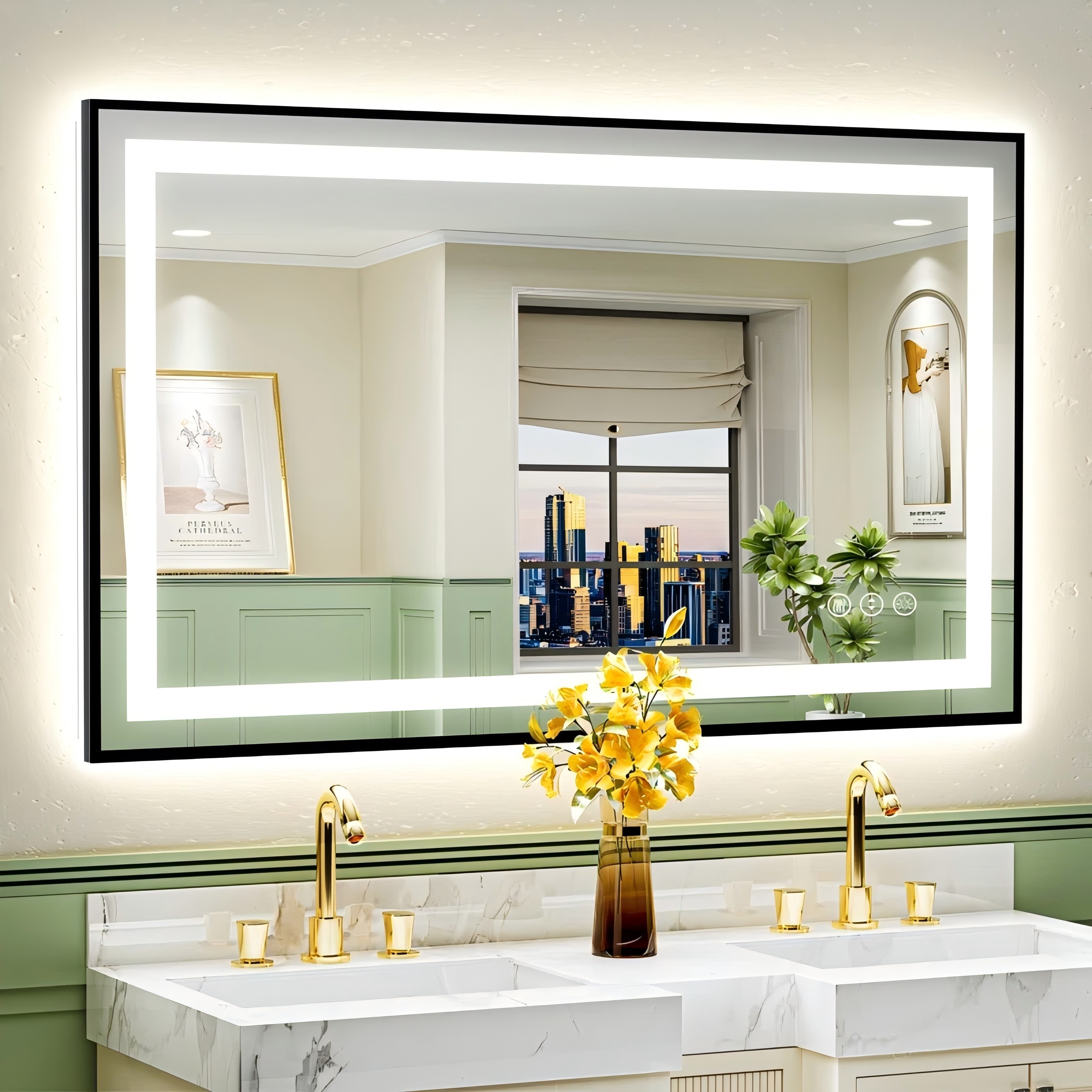 Stand alone vanity mirror store