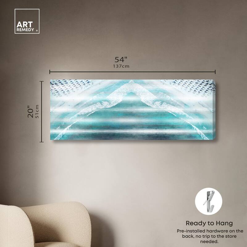 Andare in Spiaggia Panoramic Canvas by Art Remedy, Gallery Wrapped