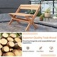preview thumbnail 6 of 9, Costway Patio Folding Chair Solid Teak Wood Slatted Seat Natural - See Details