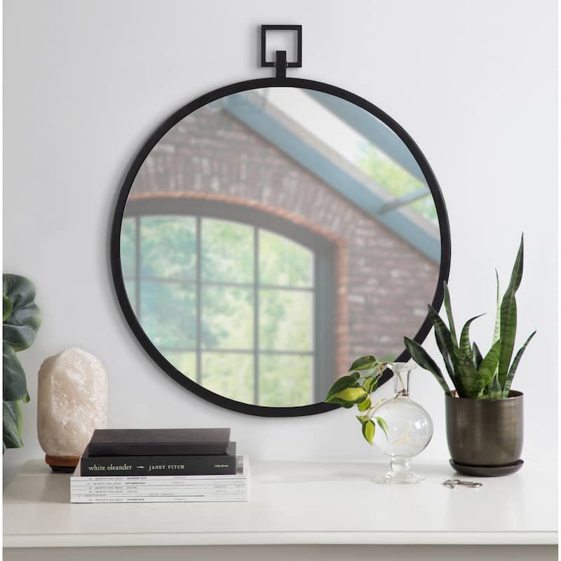 Kate and Laurel Tabb Round Framed Mirror
