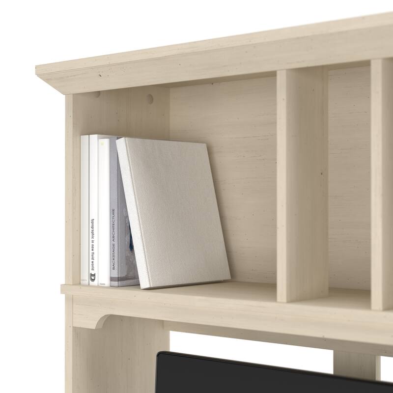 Bush Furniture Salinas Small Computer Desk with Storage Hutch