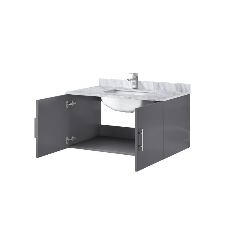 Geneva Bath Vanity Quartz Top, Sink and Faucet