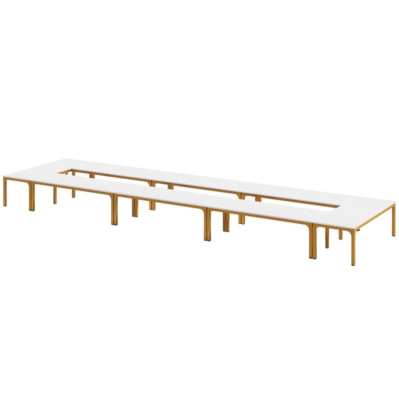 78.74-Inch Conference Table Set,13FT Conference Room Table, Large Rectangle Meeting Seminar Tables Set,Long Business Tables