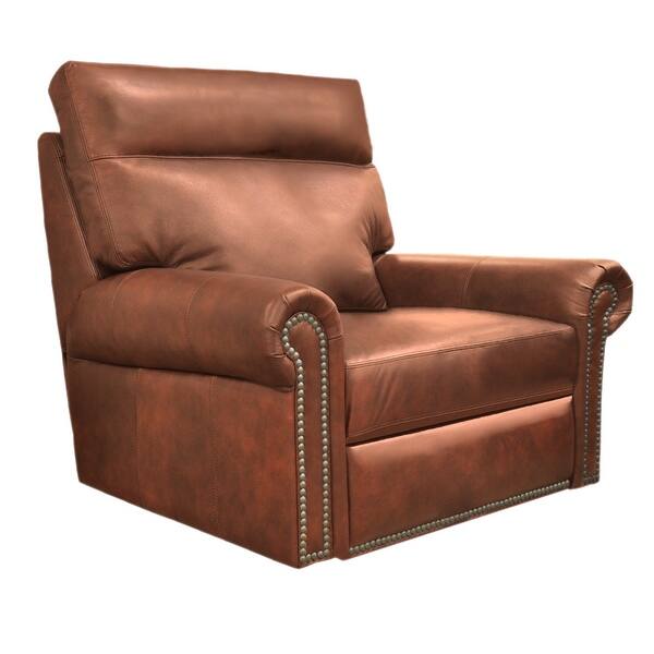 Shop Camarillo Top Grain Leather Oversized Manual Reclining Chair