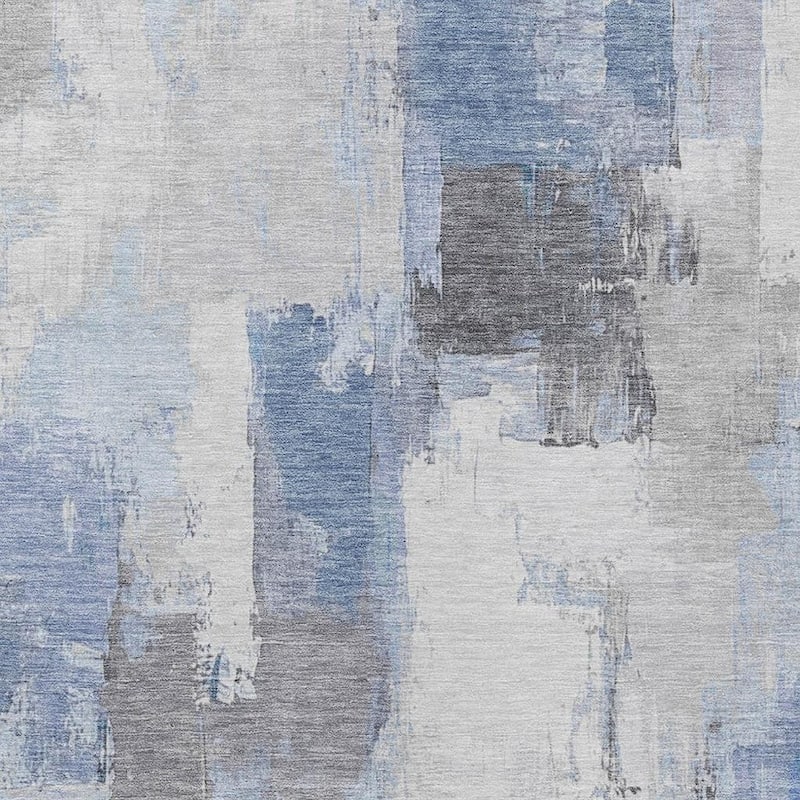 HomeRoots Abstract Transitional Rectangle Outdoor Rug