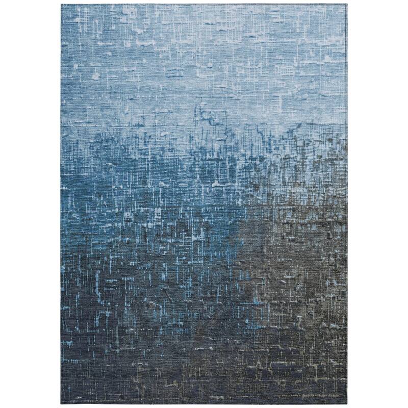 HomeRoots Ombre Transitional Rectangle Outdoor Rug