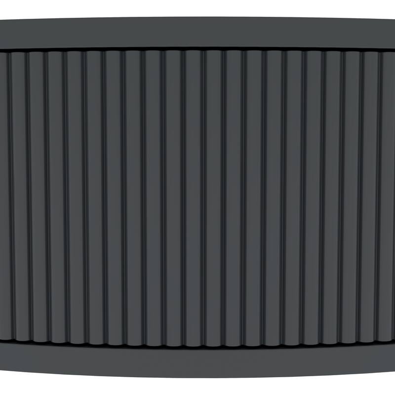 Dark Gray Console Table Unique Half Moon End Table with Open Shelf, Entryway Table Hallway Table Side Table