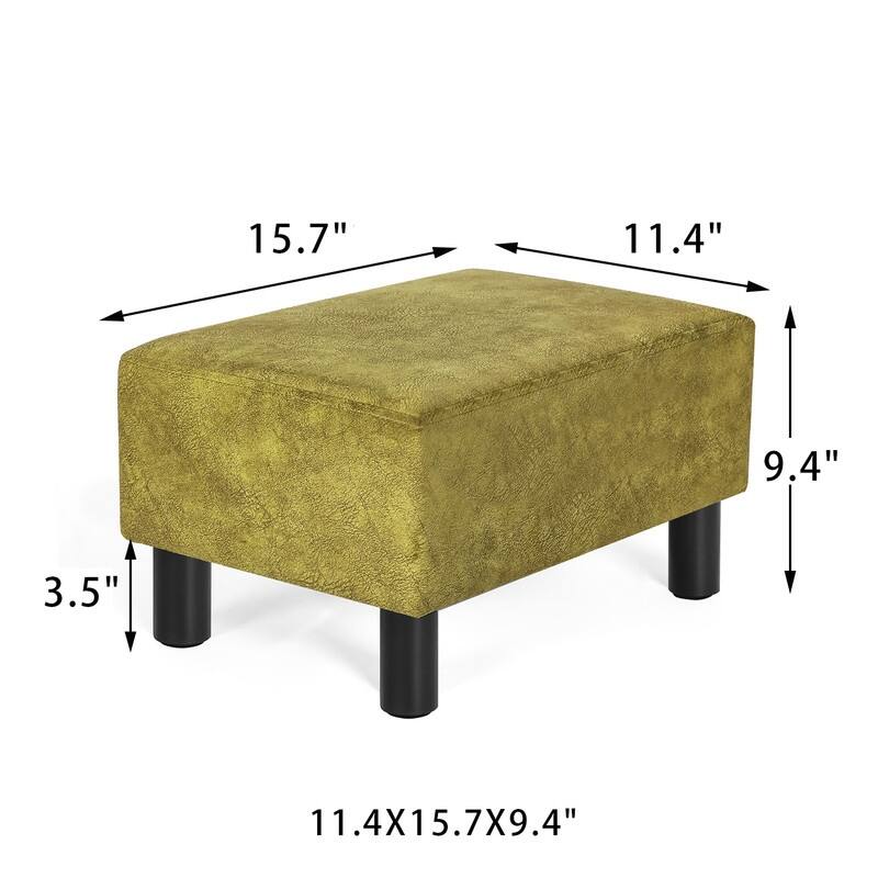 Adeco Small Foot Stool Ottoman Foot Rest