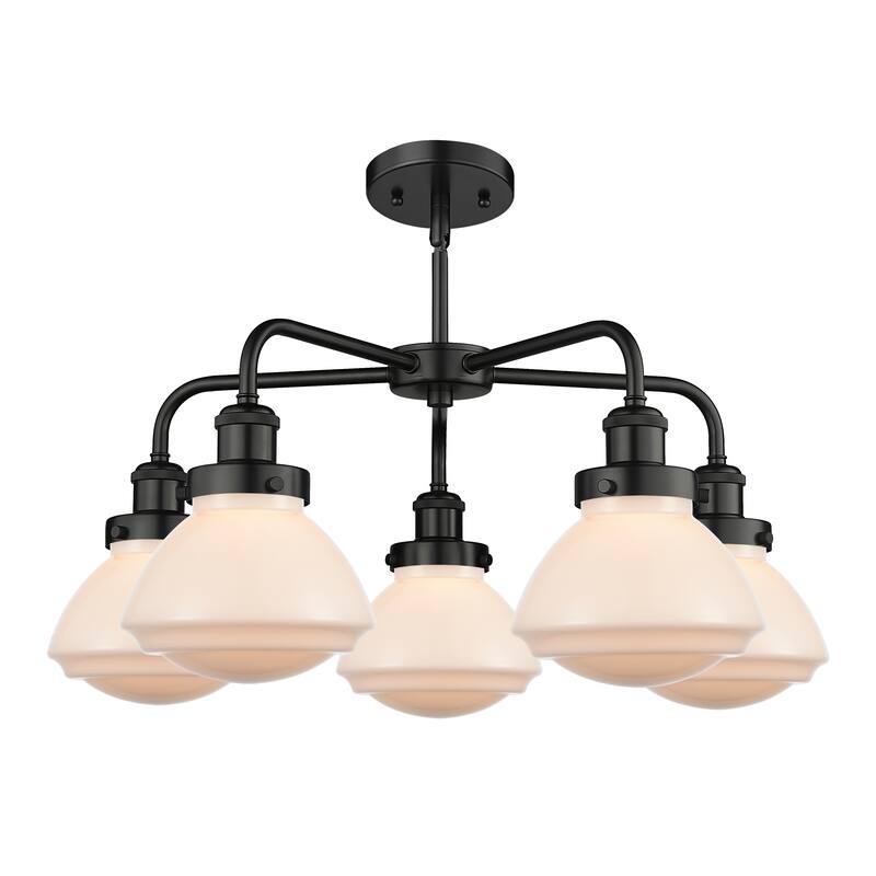Innovations Lighting Olean - 5 Light 25" Stem Hung Chandelier