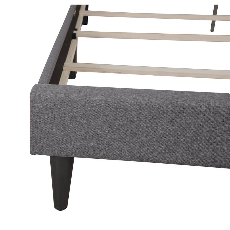 Gray Queen Bed with Casual Style, Neutral Finish and Sturdy Frame for Comfortable Bedroom Retreats and Stylish Living
