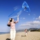 preview thumbnail 8 of 6, 3D Large Frameless Blue Elephant Kite for Kids Adult