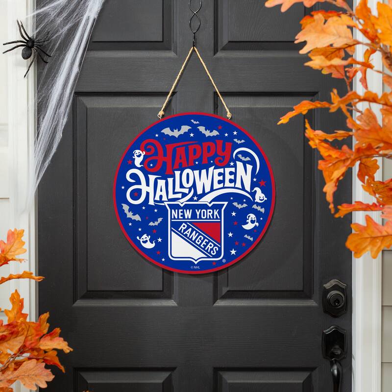 New York Rangers 18" x 18" Halloween Door Décor Wall Sign