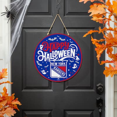 New York Rangers 18" x 18" Halloween Door Décor Wall Sign
