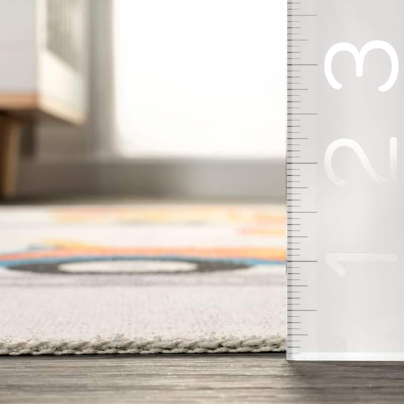 Nuloom Carmina SpinClean City Streets Machine Washable Kids Area Rug