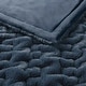 preview thumbnail 6 of 13, Madison Park Solid Ruched Faux Fur 50x60" Ultra-Soft Reversible Throw