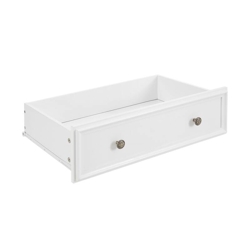 GDFStudio - Farmhouse Modern 5-Drawer Dresser Cabinet with Smooth Metal Slides and Stable Base