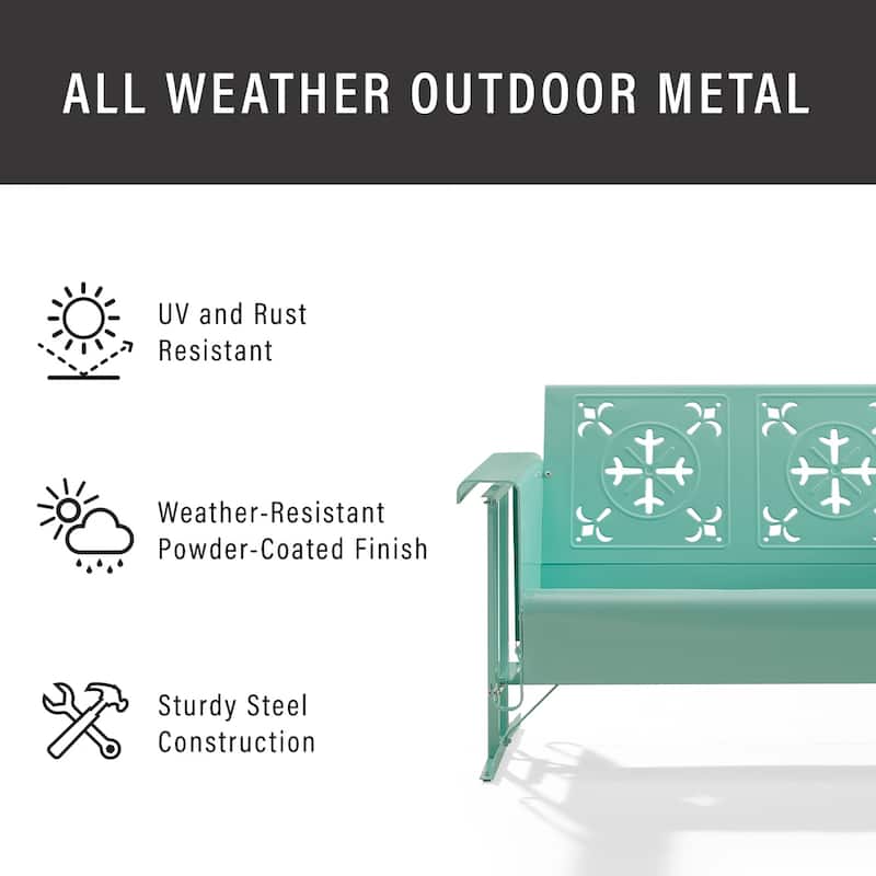 Crosley Azalea Retro Outdoor Sofa Glider