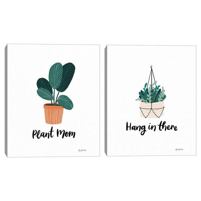 Hang in There, Plant Mom by Becky Thorns Canvas Art Prints