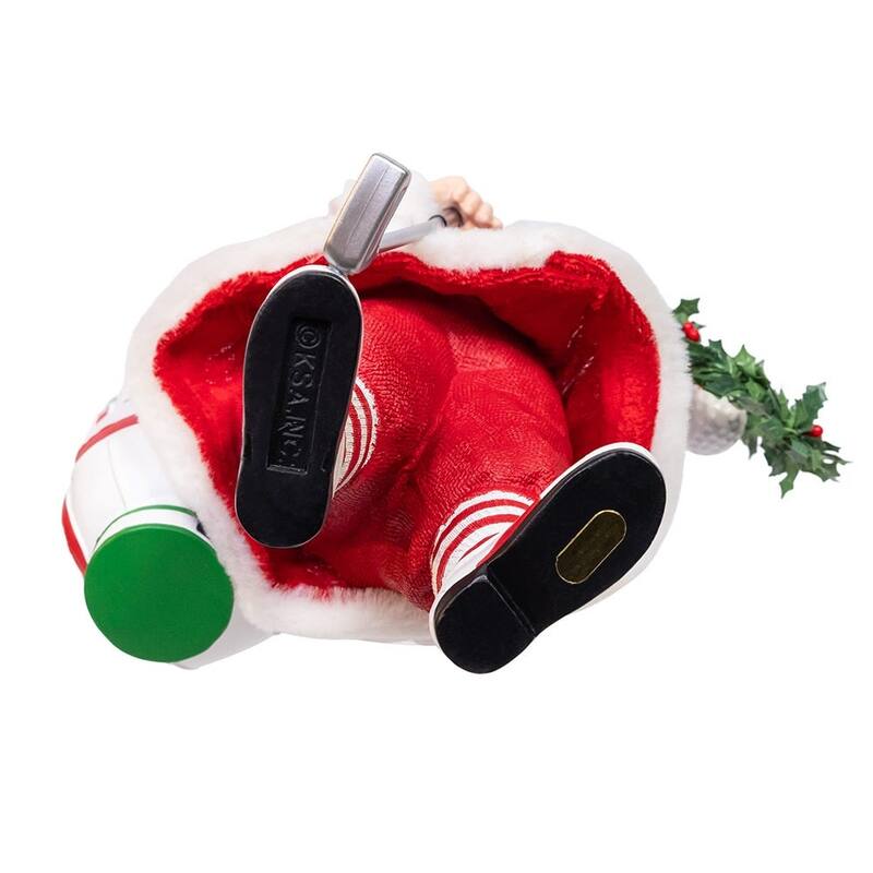 Kurt Adler 10.5-Inch Fabriche Golf Santa