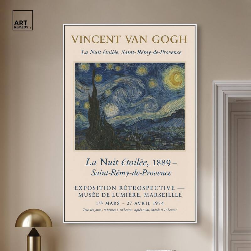 Starry Night Canvas by Art Remedy