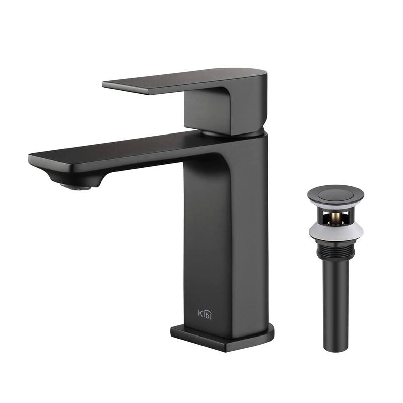 Lead-free Solid Brass Single Handle Bathroom Vanity Faucet with Hose