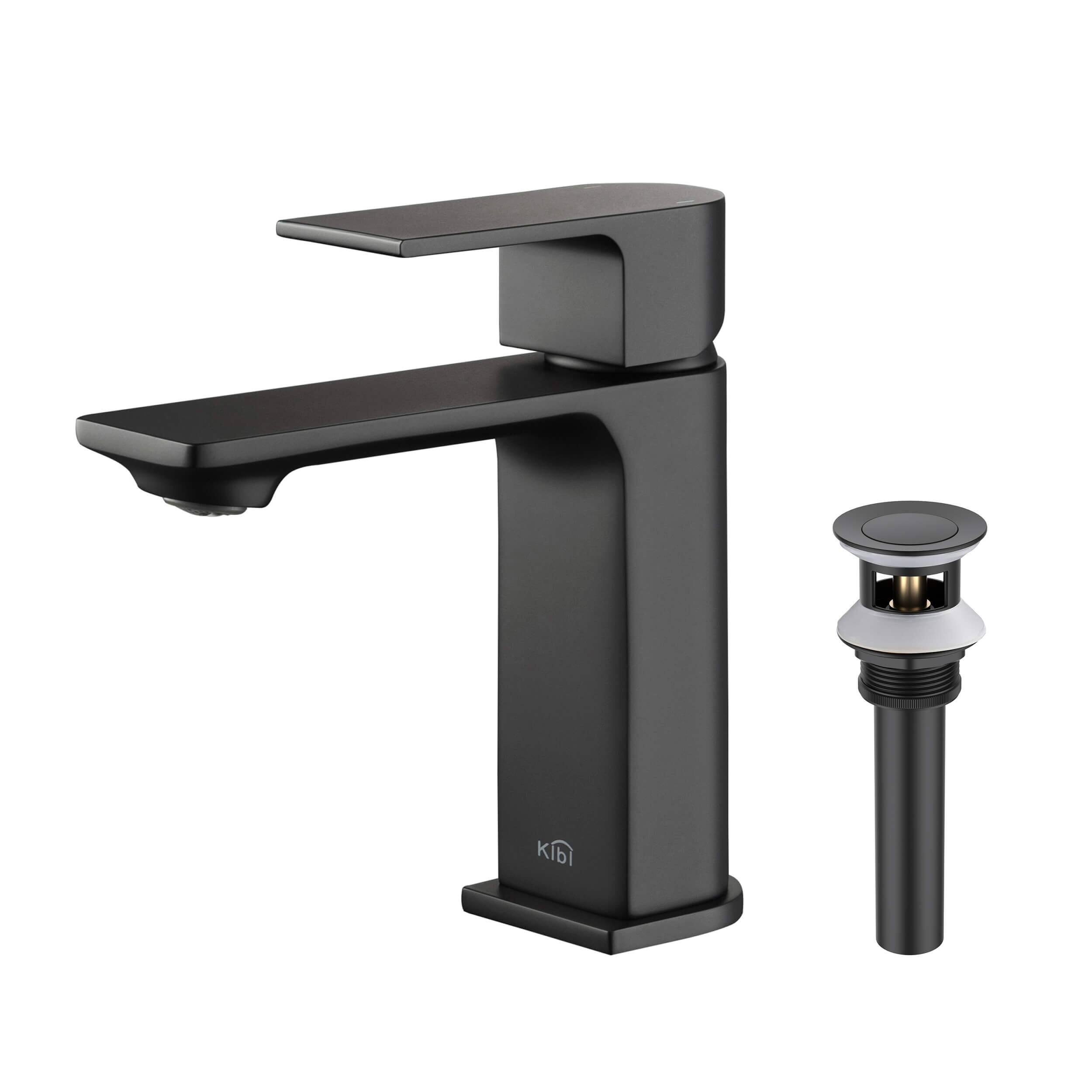 Option Matte Black W/ Pop Up Drain