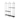 Decimus 36.6L x 8.7W x 45.7H Black Metal Wall Mounted 3 Tiered Shelf - 36.6L x 8.7W x 45.7H