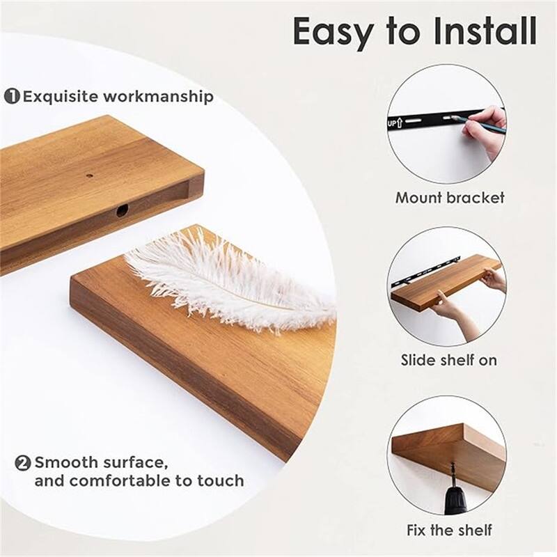 Floating Shelves for Wall - 6"D x 36"W x 1.2"H