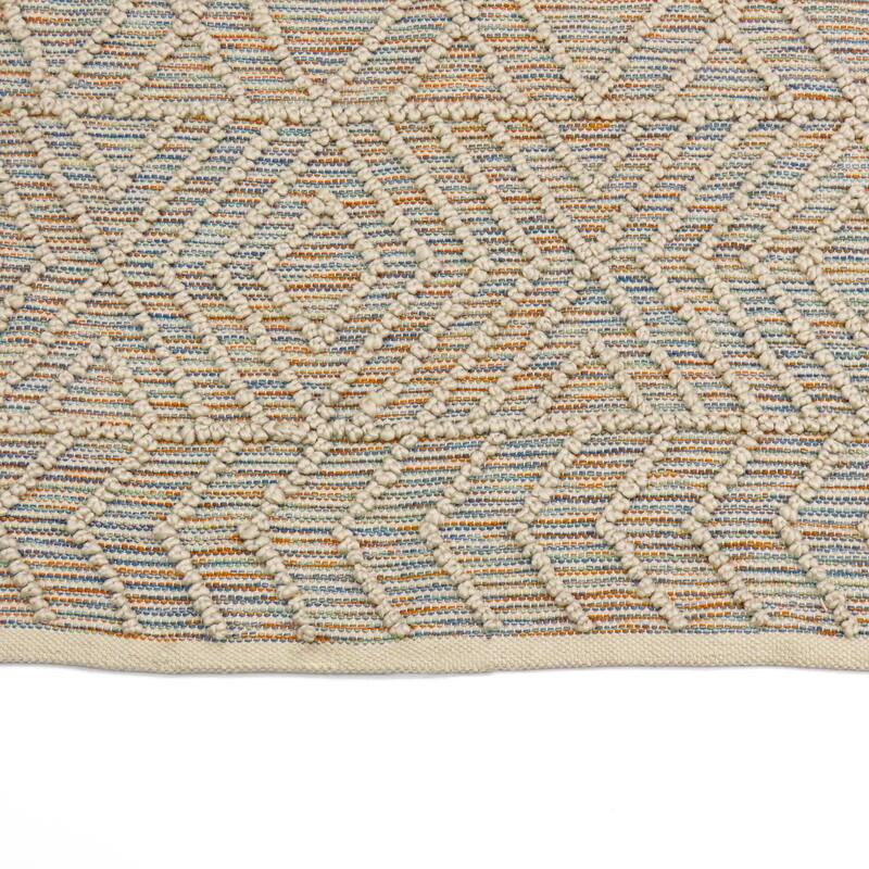 5x7 Hand Woven Outdoor Rug, Multicolor by National Tree Company - 7 ft