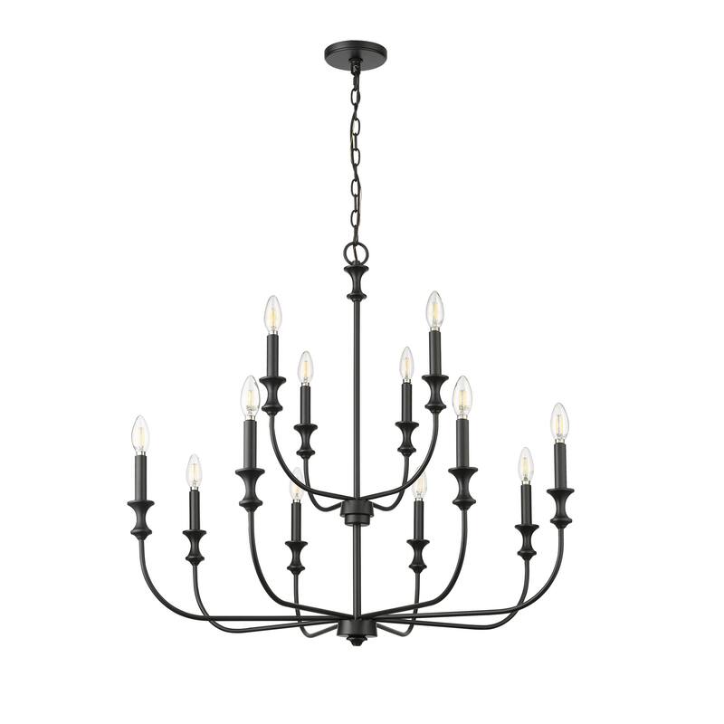 Millennium Lighting 29612 Savanne 12 Light 34" Wide Taper Candle Style