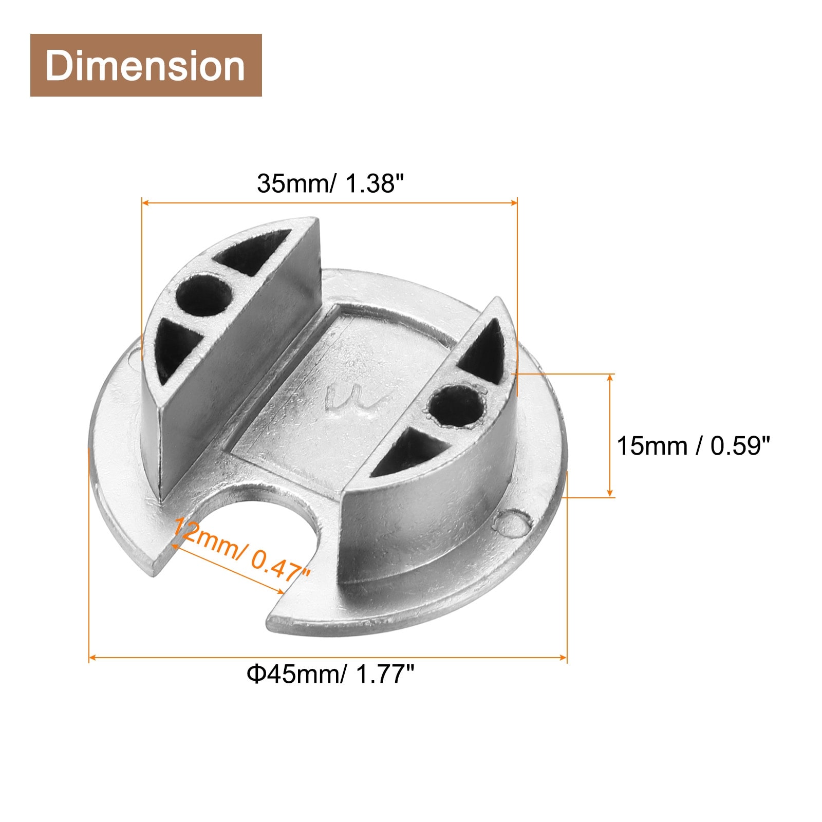 Desk Cable Wire Cord Grommet Hole Cover for Office Computer - 1-3/8 Inch
