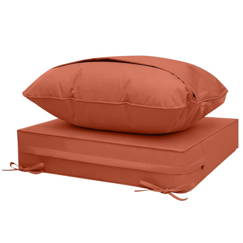 24"x24"x5"Waterproof Outdoor Deep Seat Cushion Set for Patio Furniture