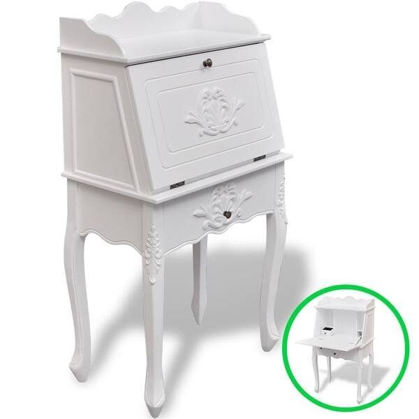 Shop Vidaxl Wooden French Secretary Desk Free Shipping Today