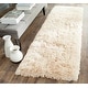 preview thumbnail 5 of 93, SAFAVIEH Handmade Arctic Shag Guenevere 3-inch Extra Thick Rug 2'3" x 8' Runner - Light Beige