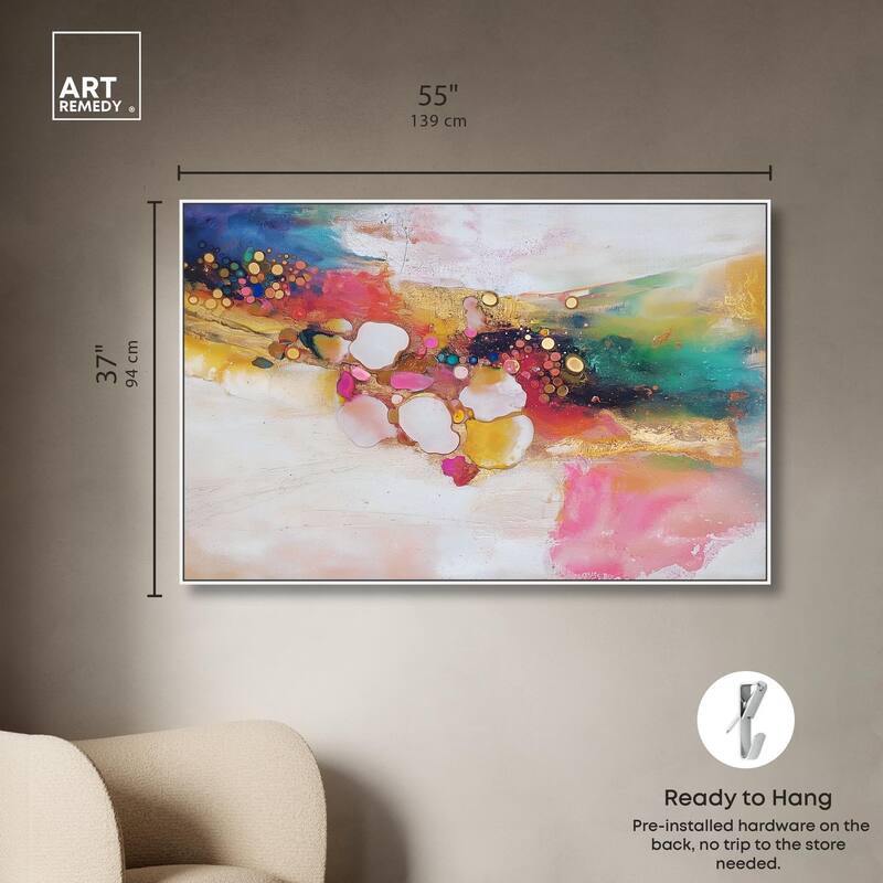 Vibrant Dabs II Canvas by Art Remedy